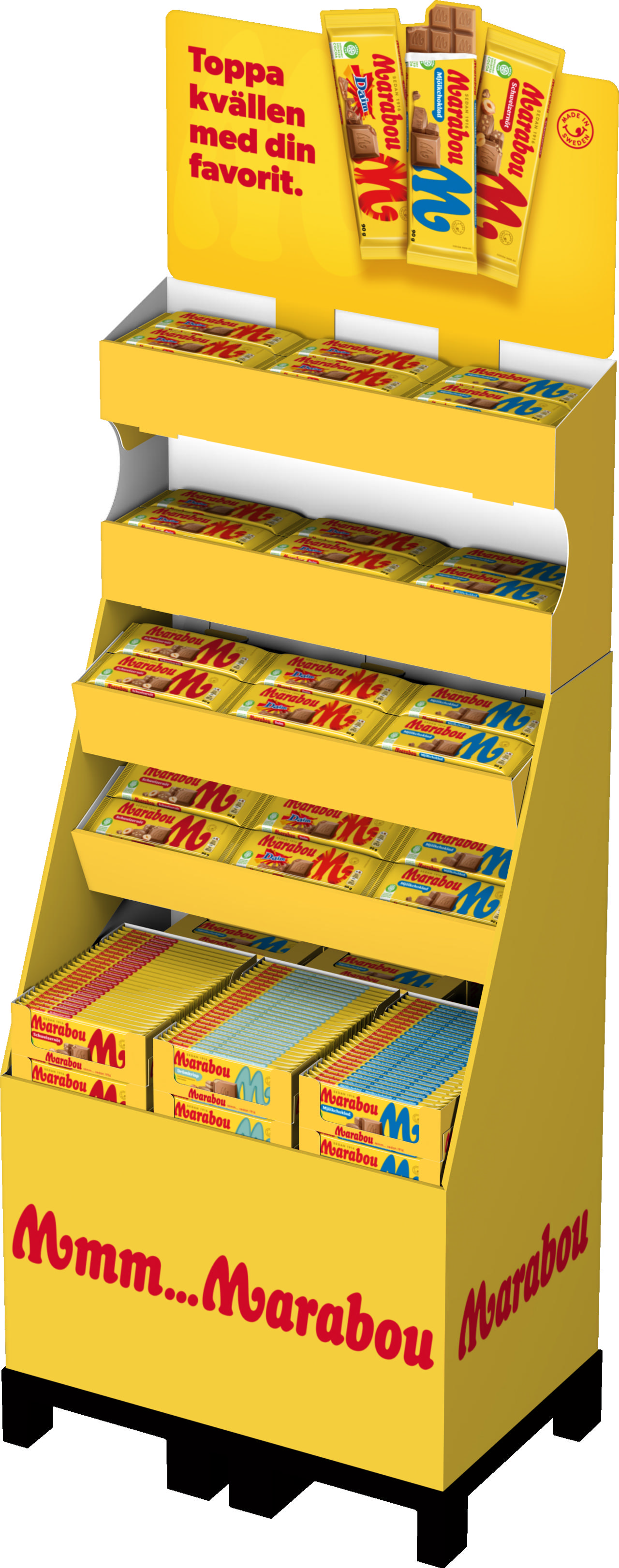 Marabou 90-100g Mix 1/4-pall 