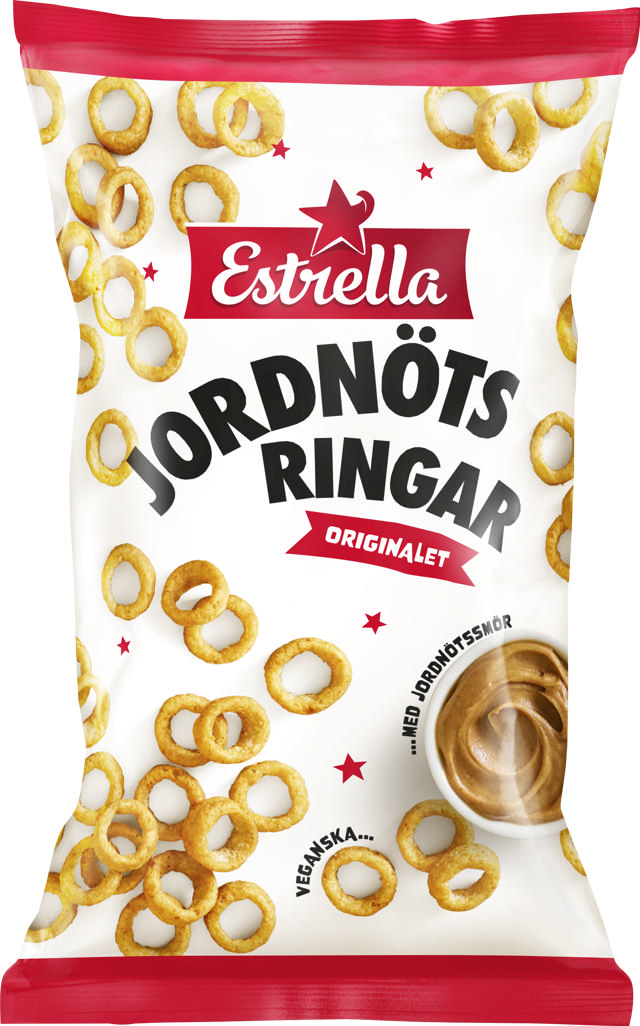 EST JORDNÖTSRINGAR 175G