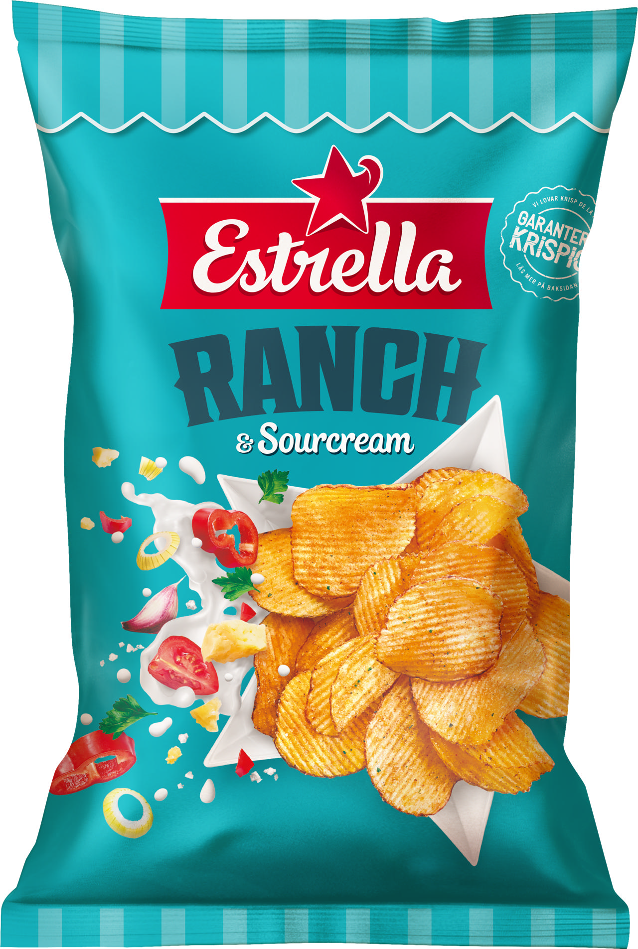 Estrella Ranch & Sourcream Chips 160g