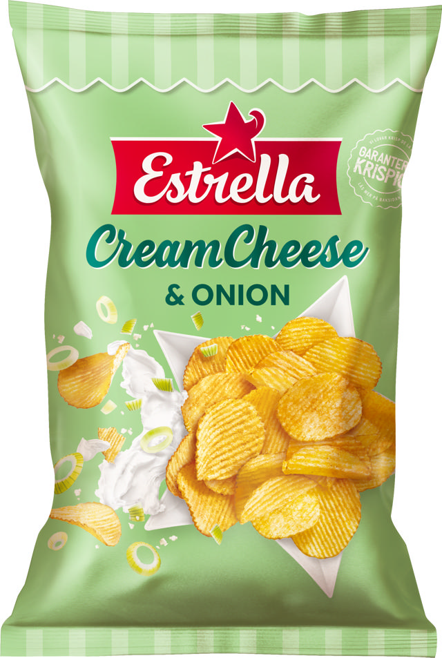 Estrella Cream Cheese & Onion Chips 160g