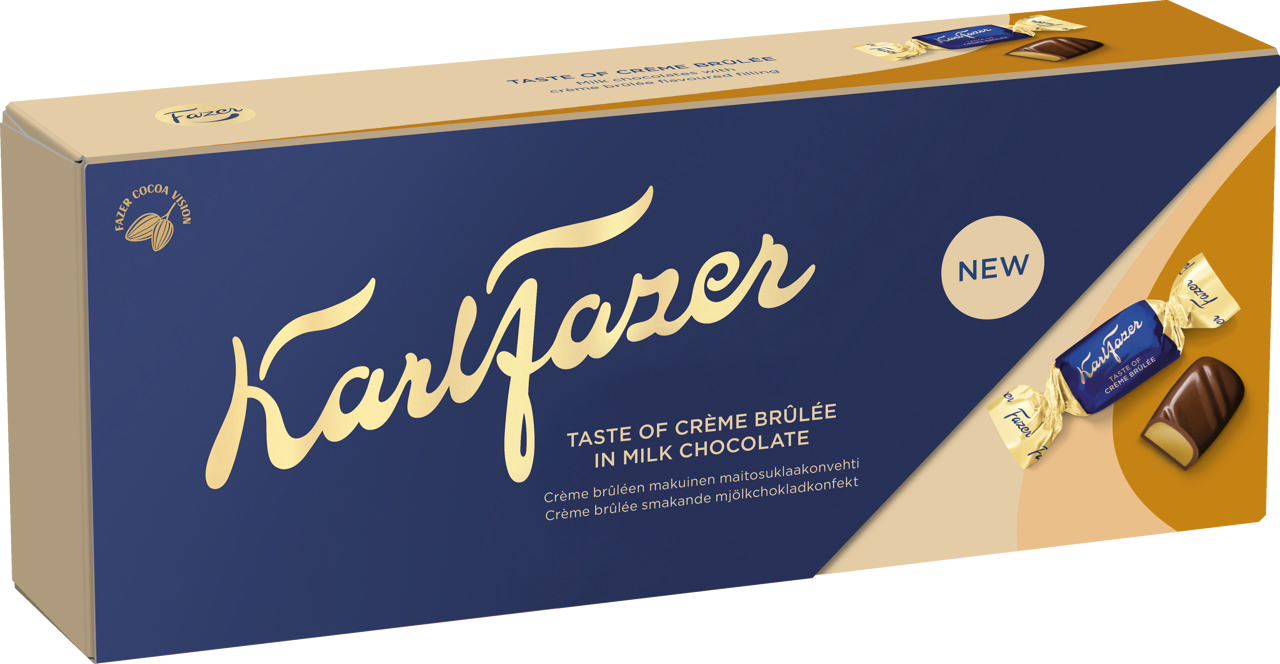 Karl Fazer Crème Brûlée Pralinask 228g 