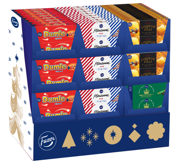 Fazer Boxar 250g 4 sorter Halvpall
