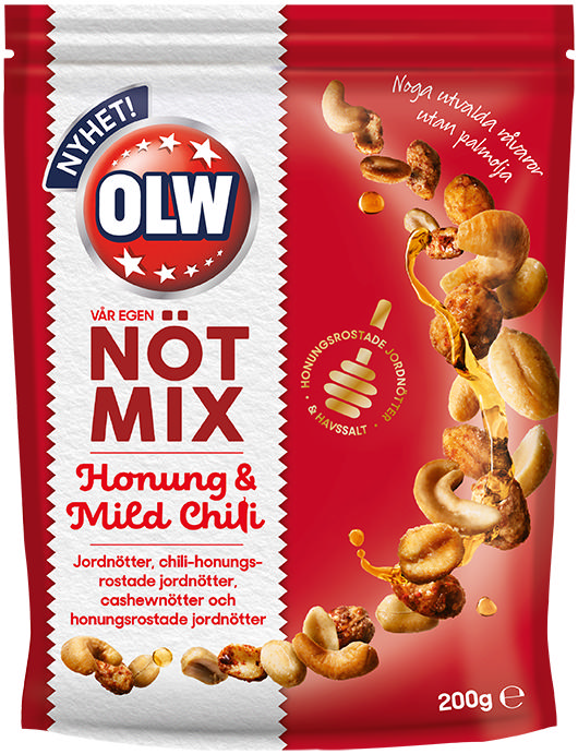 OLW Nötmix Honung & Mild Chili
