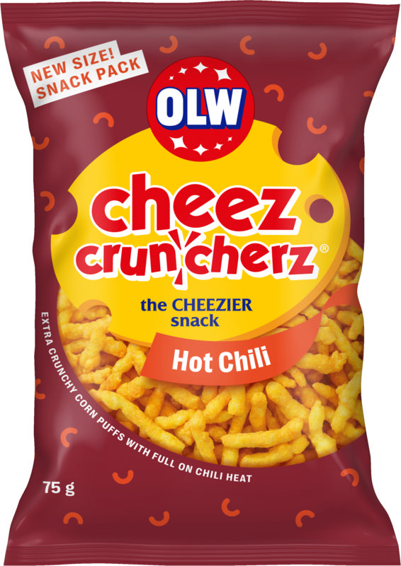 OLW Cheez Cruncherz Hot Chili 75g