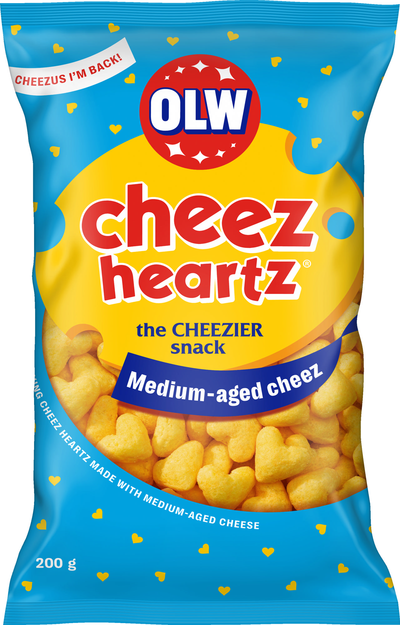 OLW Cheez Heartz 200g