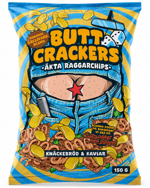 Butt Crackers Chips Knäckebröd & Kaviar 150g