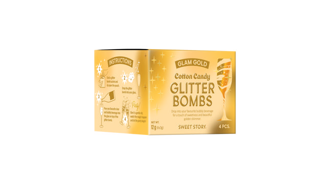 Cotton Candy Glitter Bombs Glam Gold 12g