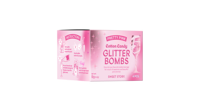 Cotton Candy Glitter Bombs Pretty Pink 12g
