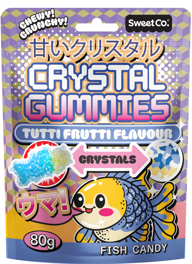 Crystal Gummies Tutti Frutti Flavour 80g