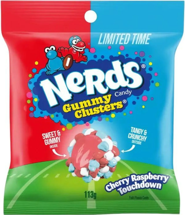 Nerds Gummy Clusters NFL Cherry Raspberry 113g