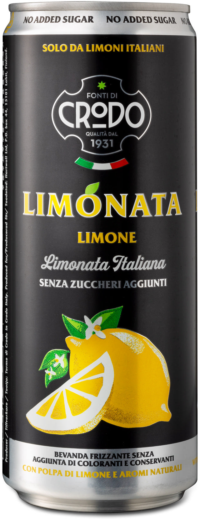 Fonti di Crodo Limonata Lemon Sockerfri 33cl