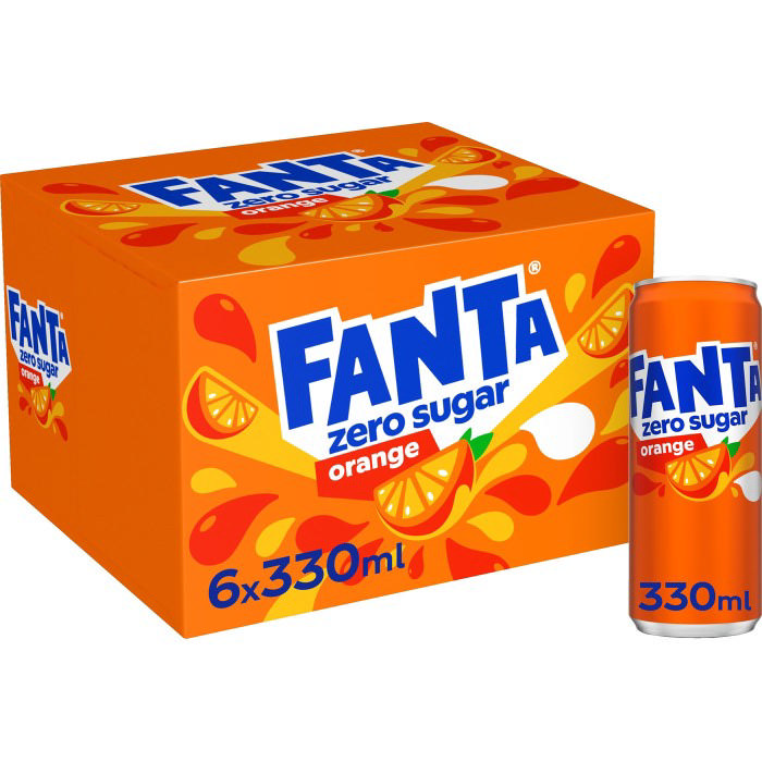 Fanta Zero Orange 33cl 6-pack