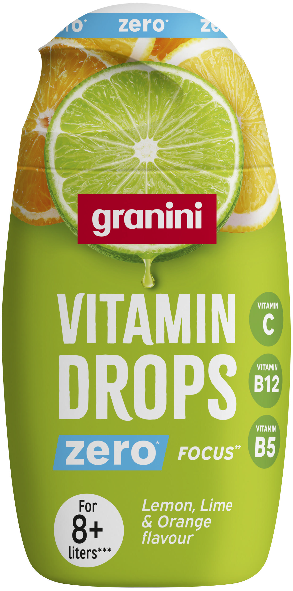 Granini Vitamin Drops Focus Lemon, Lime & Orange 65ml