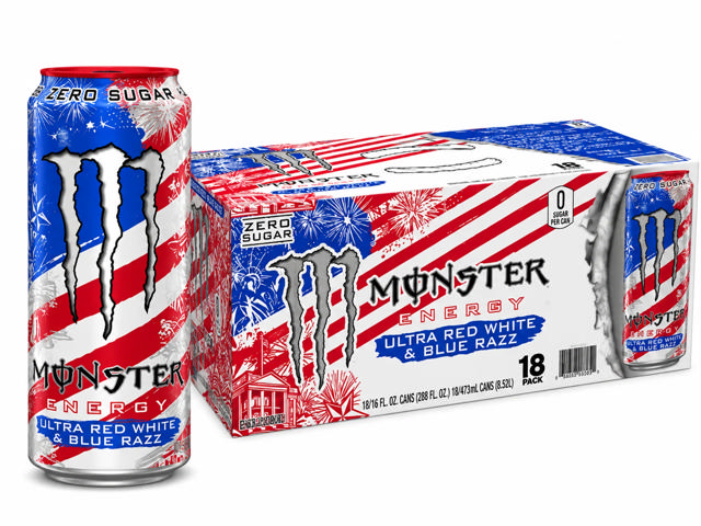 Monster Ultra Red, White & Blue Razz 473ml