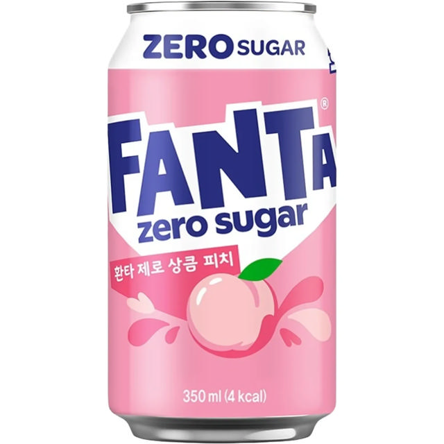 Fanta White Peach Zero Korea 35cl