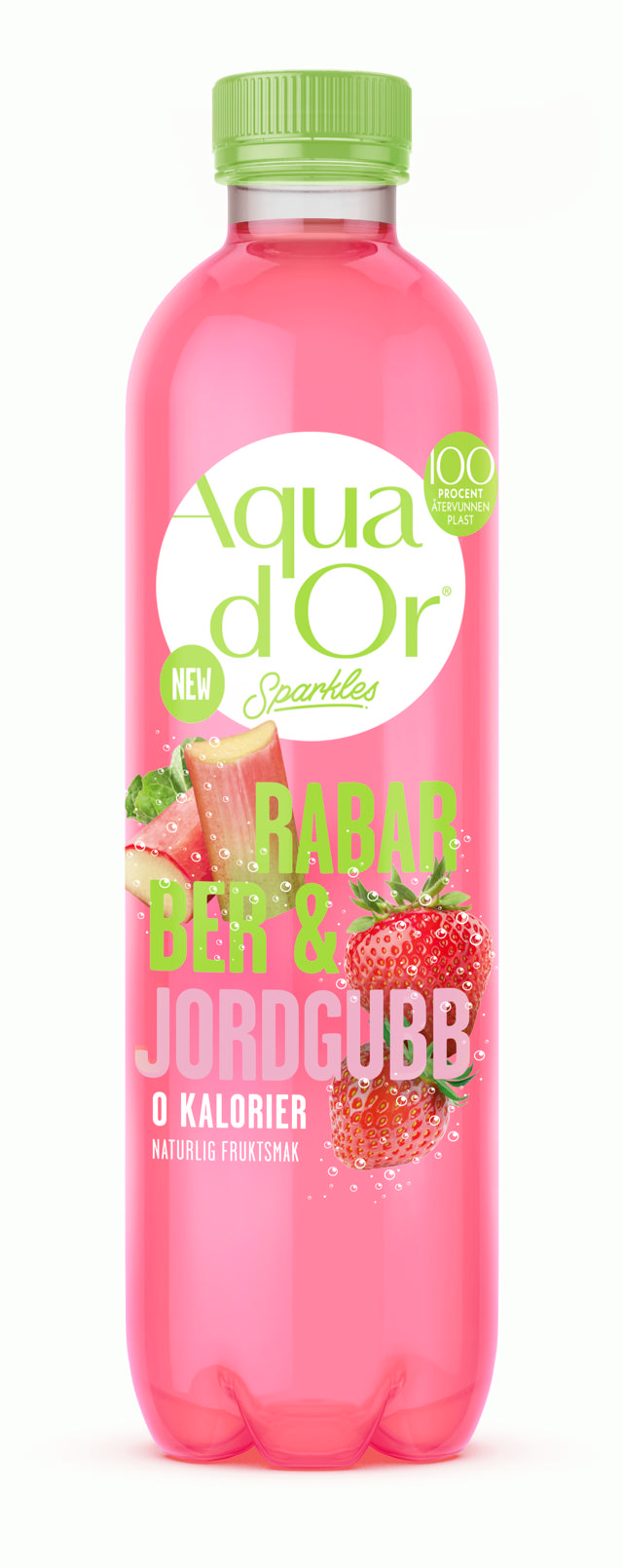 Aquador Sparkles Rabarber/Jordgubb 50cl