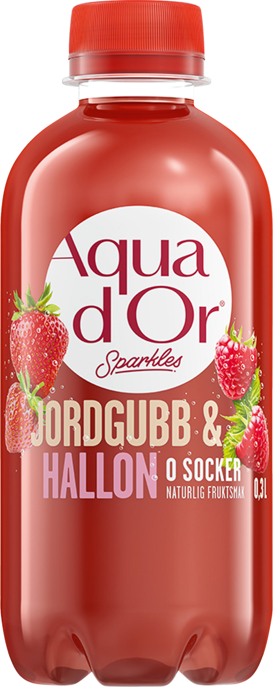 Aquador Sparkles Jordgubb/Hallon 30cl