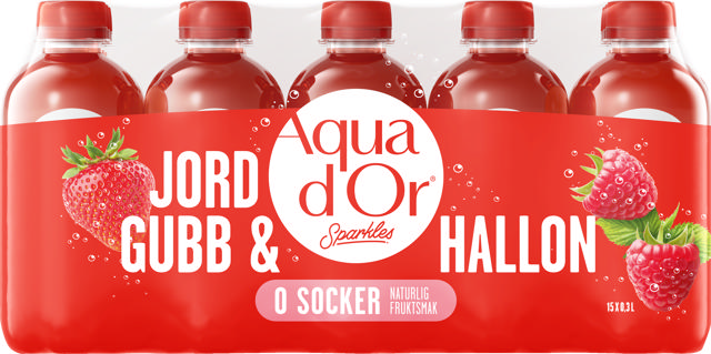 Aquador Sparkles Jordgubb/Hallon 30cl