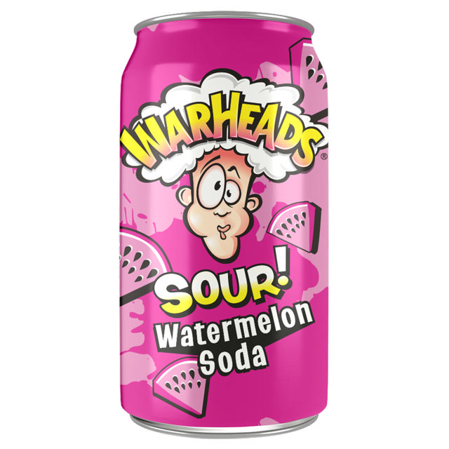 Warheads Sour Soda Watermelon 355ml