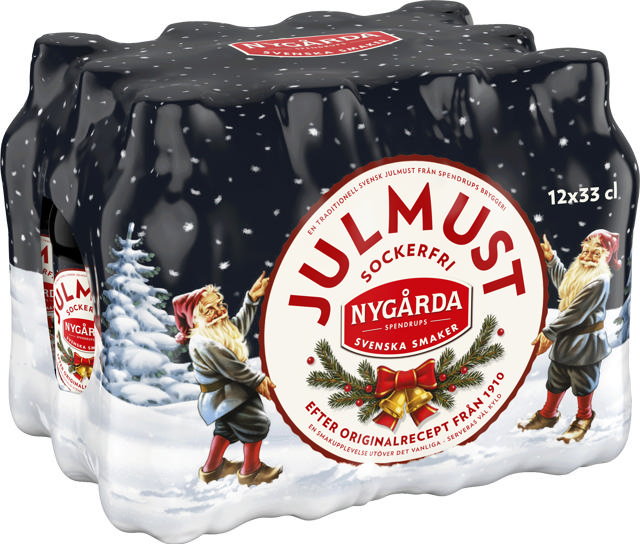 Nygårda Julmust Sockerfri 33cl 12st Pet