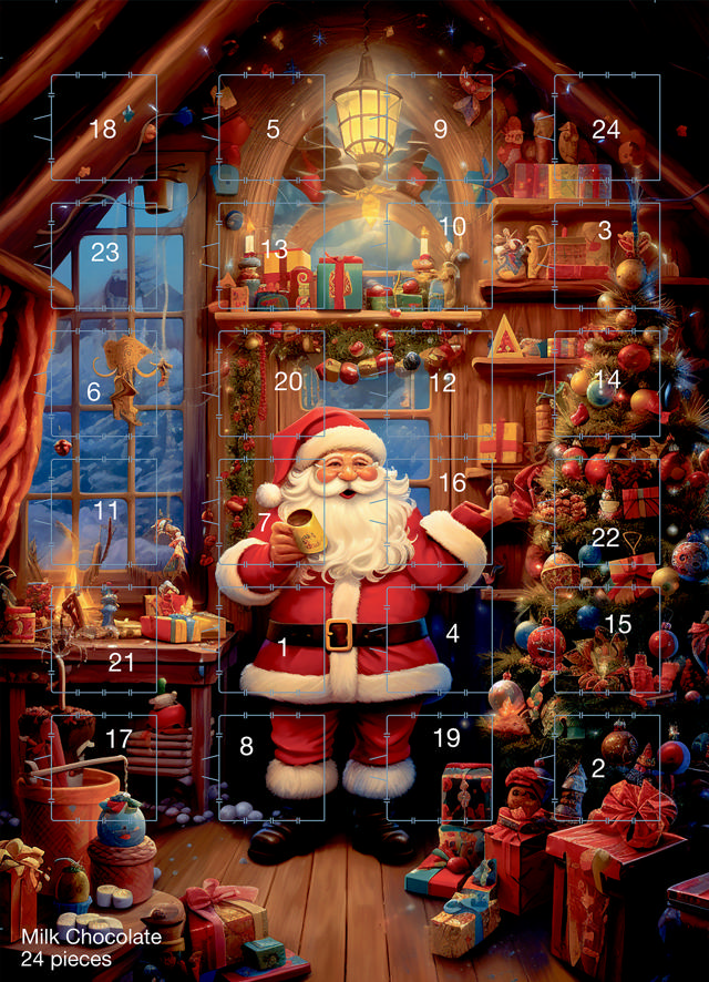 Chokladkalender 4 motiv 50g