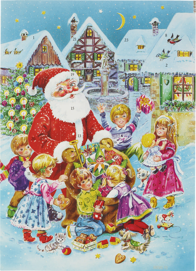 Chokladkalender 4 motiv 50g