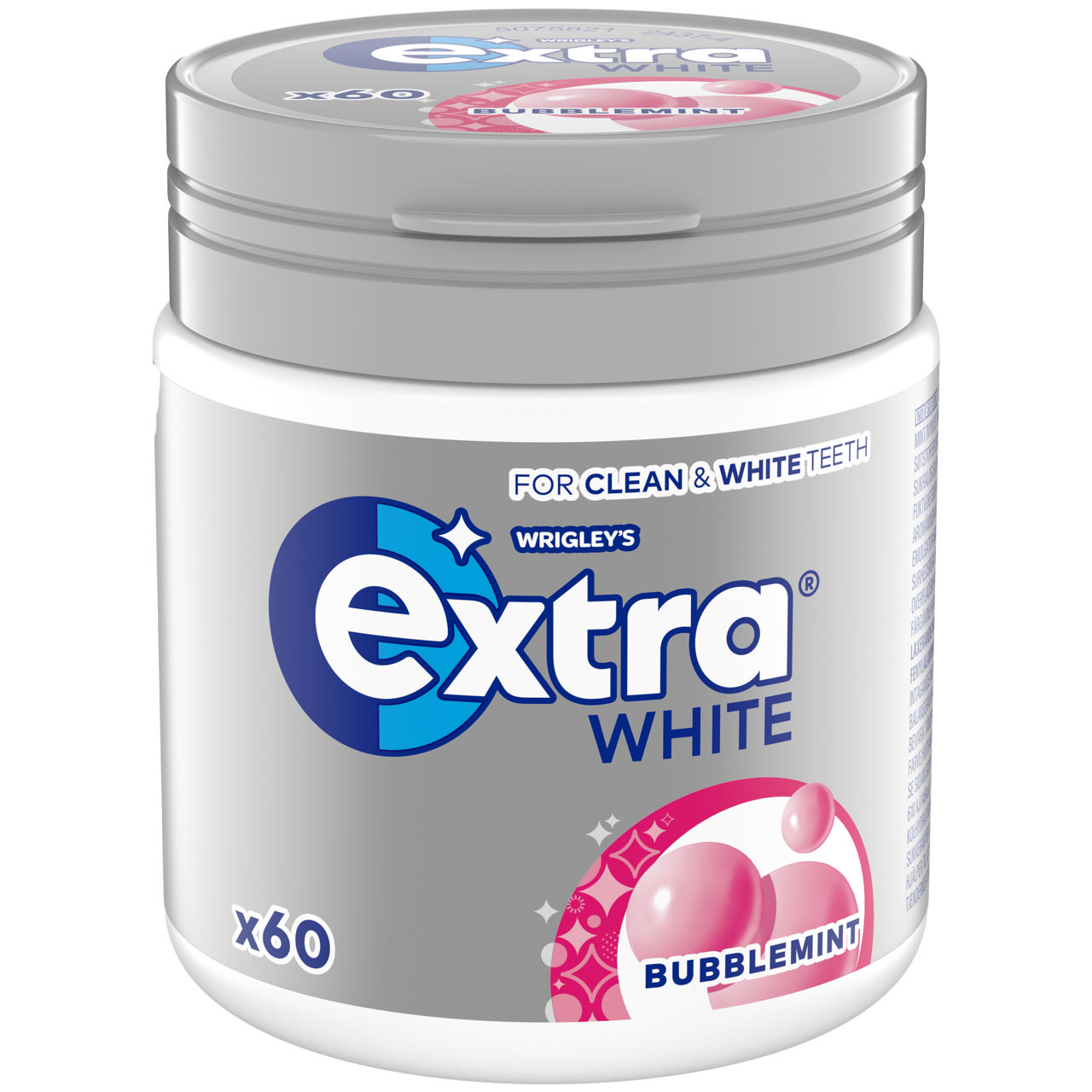 Extra White Bubblemint 84g burk