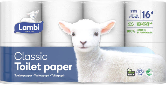 TOALETTPAPPER 8P LAMBI