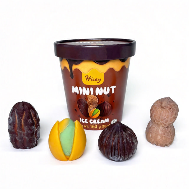 Hicey Ice Cream Pop Mini Nut Bites 160g