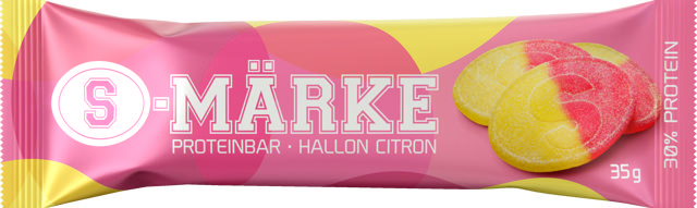 S-märke Bar Hallon Citron 35g