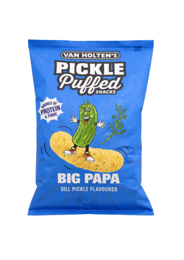 Van Holten’s Pickle Puffed Snacks Big Papa Dill Pickle