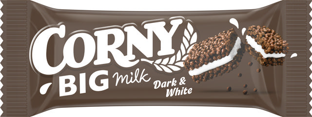 Corny Big Milk Dark & White 40g