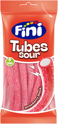 Fini Sour Tubes Jordgubb 75g
